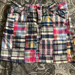 Vintage Old Navy Madras Skort cute! 10